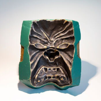Sculpture intitulée "masque" par Nikita Nef, Œuvre d'art originale, Acrylique
