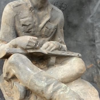 Sculptuur getiteld "Письмо с фронта" door Valerii Nikitin, Origineel Kunstwerk, Gips
