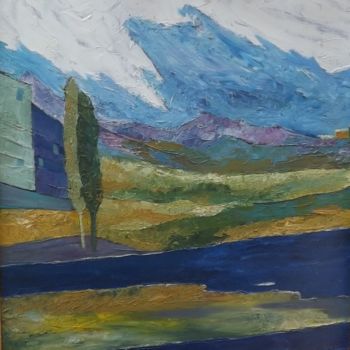 Peinture intitulée "il vento" par Hélène Guinand, Œuvre d'art originale, Huile