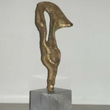 Escultura titulada "" il Сappotto" /un…" por Hélène Guinand, Obra de arte original, Bronce