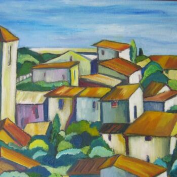 "Provence" başlıklı Tablo Hélène Guinand tarafından, Orijinal sanat, Petrol