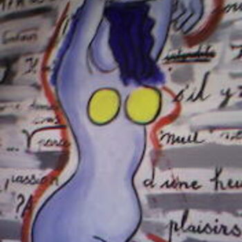 Painting titled "Ne lui dis pas" by Nikki Elisé, Original Artwork