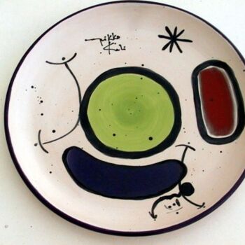 Sculpture titled "Assiette" by Nikko Kali, Original Artwork, Ceramics