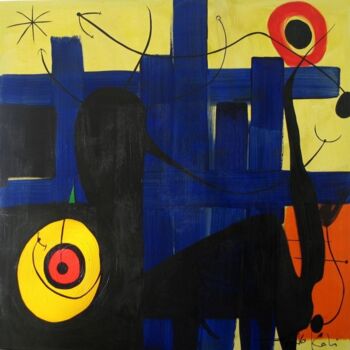 Painting titled "L'arène" by Nikko Kali, Original Artwork