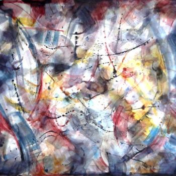 Malerei mit dem Titel "Turbulences" von Nikkos, Original-Kunstwerk