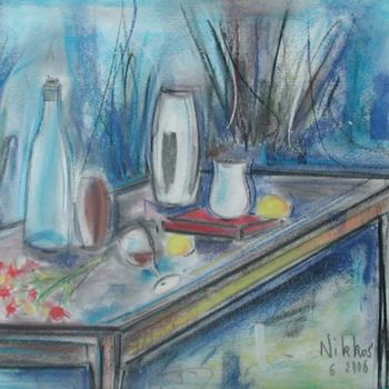Peinture intitulée "L'art de la table n…" par Nikkos, Œuvre d'art originale