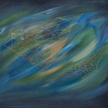 Peinture intitulée "a3 1978-05, 49x34 c…" par Nikned, Œuvre d'art originale, Huile