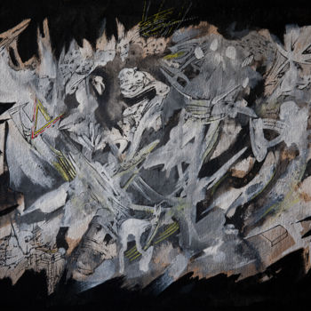 Malerei mit dem Titel "a3 2013-01, 42x30 c…" von Nikned, Original-Kunstwerk, Gouache