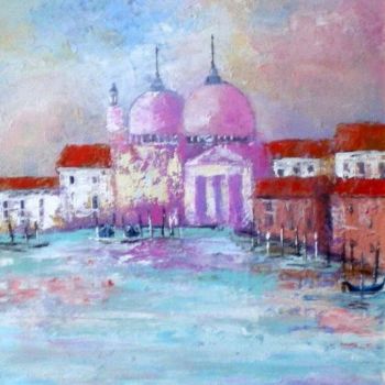 Peinture intitulée "Le matin  à Venise.…" par Larissa Nikoleit, Œuvre d'art originale, Acrylique