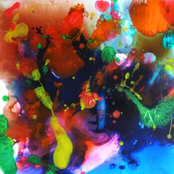 Картина под названием "Abstract painting" - Nikolai Gritsanchuk, Подлинное произведение искусства, Акрил Установлен на Дерев…