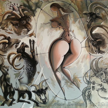 "LADY AND THE ARROGA…" başlıklı Tablo Nikolai Bartossik tarafından, Orijinal sanat, Akrilik