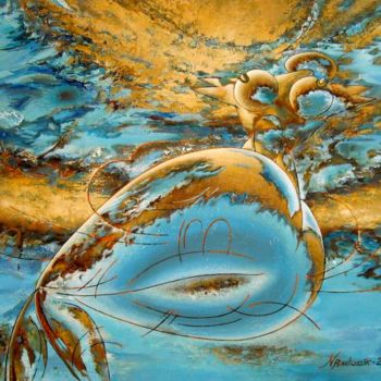 Painting titled "EARTH" by Nikolai Bartossik, Original Artwork, Acrylic