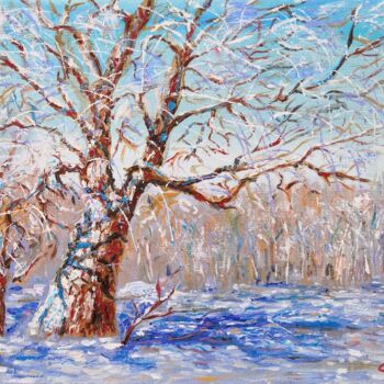 Peinture intitulée "Winter" par Nikolaj (Kolyan) Fomin, Œuvre d'art originale, Huile Monté sur Châssis en bois