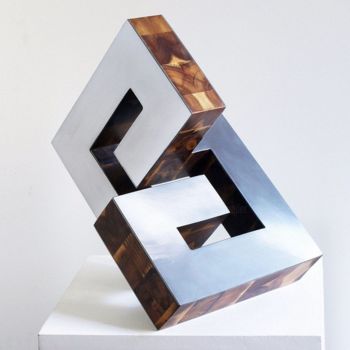 Sculpture titled "development" by Nikolaus Weiler, Original Artwork, Metals