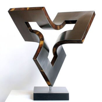 雕塑 标题为“trivided space” 由Nikolaus Weiler, 原创艺术品, 不锈钢
