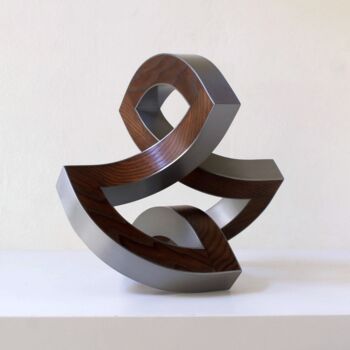 Sculpture titled "Raumwogen_s" by Nikolaus Weiler, Original Artwork, Stainless Steel