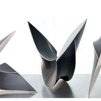 Skulptur mit dem Titel "sphaereon" von Nikolaus Weiler, Original-Kunstwerk, Metalle