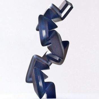 Sculpture intitulée "helicuma" par Nikolaus Weiler, Œuvre d'art originale, Verre
