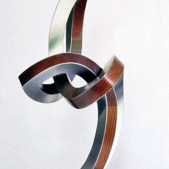 Sculpture titled "dynamischer Aufschw…" by Nikolaus Weiler, Original Artwork, Metals