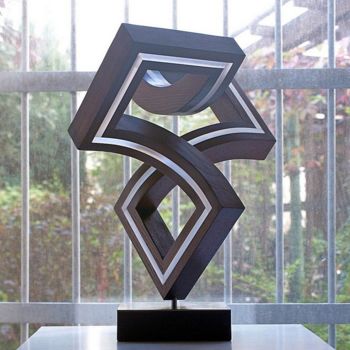 Skulptur mit dem Titel "offener lichtkomplex" von Nikolaus Weiler, Original-Kunstwerk, Glas