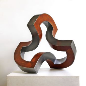 Escultura intitulada "schwingende dimensi…" por Nikolaus Weiler, Obras de arte originais, Metais