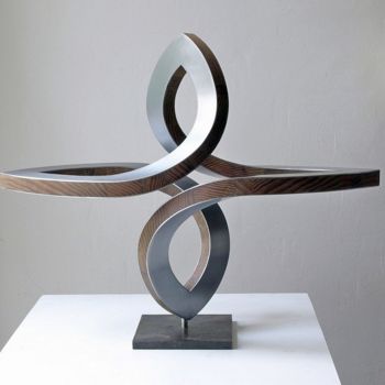 Sculptuur getiteld "en passant" door Nikolaus Weiler, Origineel Kunstwerk, Metalen