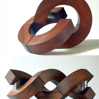 Sculpture titled "movistruct" by Nikolaus Weiler, Original Artwork, Metals