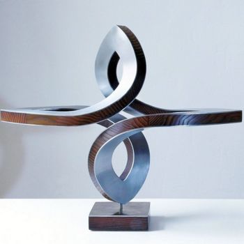 Rzeźba zatytułowany „schreitender Gedanke” autorstwa Nikolaus Weiler, Oryginalna praca, Metale