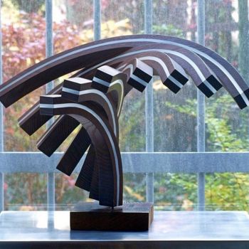 Skulptur mit dem Titel "ueberwende" von Nikolaus Weiler, Original-Kunstwerk, Glas