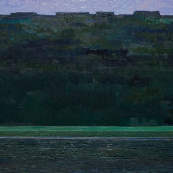 Картина под названием "Loneliness. Summer" - Nikolay Biryukov, Подлинное произведение искусства, Масло