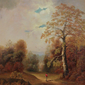 「Autumn」というタイトルの絵画 Nikolay Biryukovによって, オリジナルのアートワーク, オイル