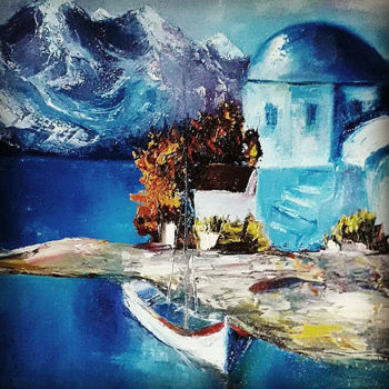 Картина под названием "in Greece" - Nikolay Kovin, Подлинное произведение искусства, Масло