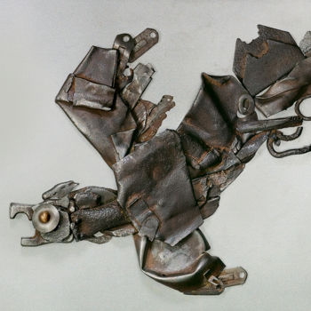 Sculpture intitulée "Heartbreaker (Серце…" par Nikolay Spiridonov, Œuvre d'art originale, Métaux