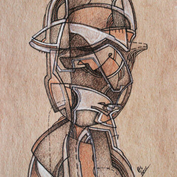 Рисунок под названием "Sad Sir" - Nikolay Starostenko, Подлинное произведение искусства, Графит