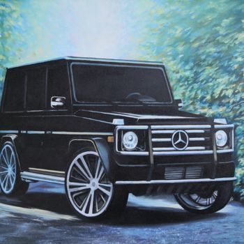 Картина под названием "Mercedes-Benz Gelen…" - Nikolay Shallow, Подлинное произведение искусства, Масло