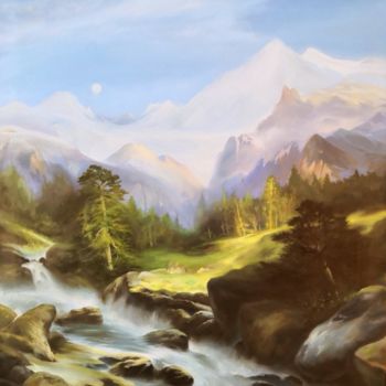 绘画 标题为“Valley” 由Nikolay Shallow, 原创艺术品, 油