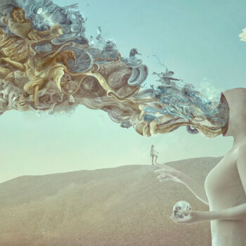 Digital Arts titled "Inside Your Mind" by Nikolina Petolas, Original Artwork, Photo Montage