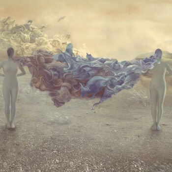 Digitale Kunst mit dem Titel "No Words" von Nikolina Petolas, Original-Kunstwerk, Digitale Malerei