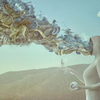 Arte digitale intitolato "Inside Your Mind 65…" da Nikolina Petolas, Opera d'arte originale, Pittura digitale