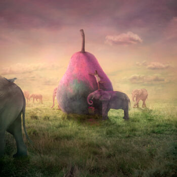 Цифровое искусство под названием "We like it Pink" - Nikolina Petolas, Подлинное произведение искусства, Фотомонтаж