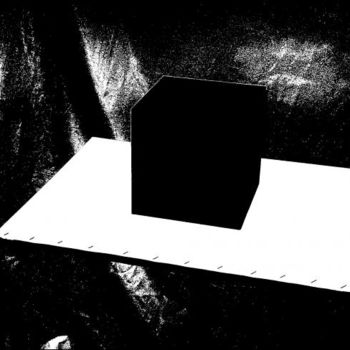 Photographie intitulée "Black cube" par George Nikonov, Œuvre d'art originale