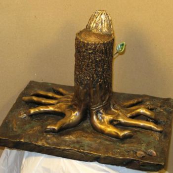 Sculptuur getiteld "Man's Hands" door George Nikonov, Origineel Kunstwerk, Gietwerk