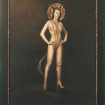 Peinture intitulée "Asmodeus" par Nikostoytoyntzis, Œuvre d'art originale, Huile