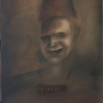 Peinture intitulée "The fool" par Nikostoytoyntzis, Œuvre d'art originale, Huile