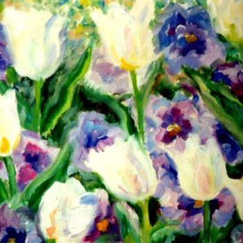 "белые тюльпаны" başlıklı Tablo N.Snoyanova tarafından, Orijinal sanat