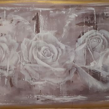 Pintura intitulada "Rose" por Nico, Obras de arte originais, Acrílico