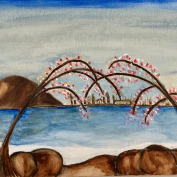 Картина под названием "My Paradise" - Nilda Raw, Подлинное произведение искусства, Акрил