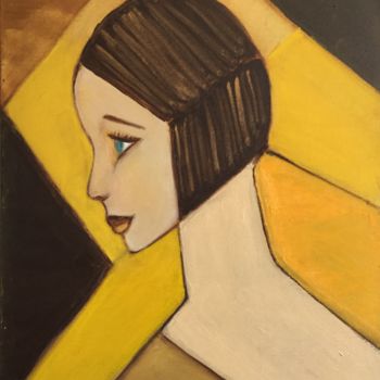 Painting titled "Giselle" by Nilda Raw, Original Artwork, Acrylic