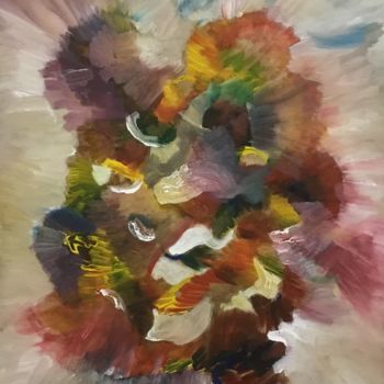 Malerei mit dem Titel "Explosion" von Nilda Raw, Original-Kunstwerk, Acryl