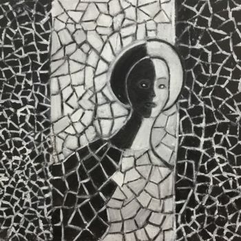Ζωγραφική με τίτλο "SORTIR DE L’OBSCURI…" από Nilda Raw, Αυθεντικά έργα τέχνης, Λάδι